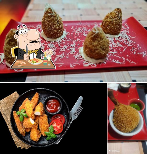 Comida em Frango Rei