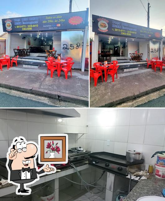 O interior do Elton Isaías Lanches e Pizzas