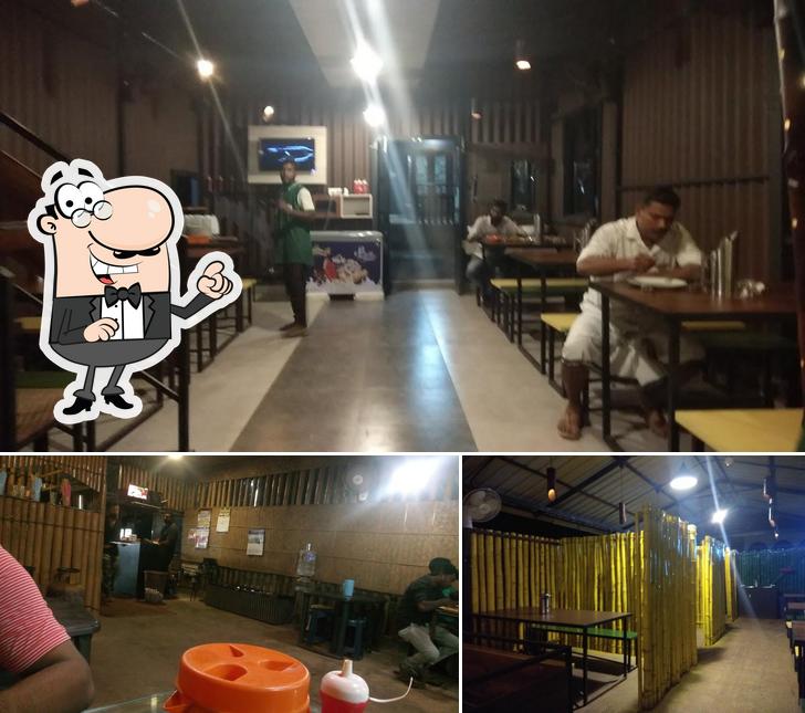 The interior of Rahath Restaurant