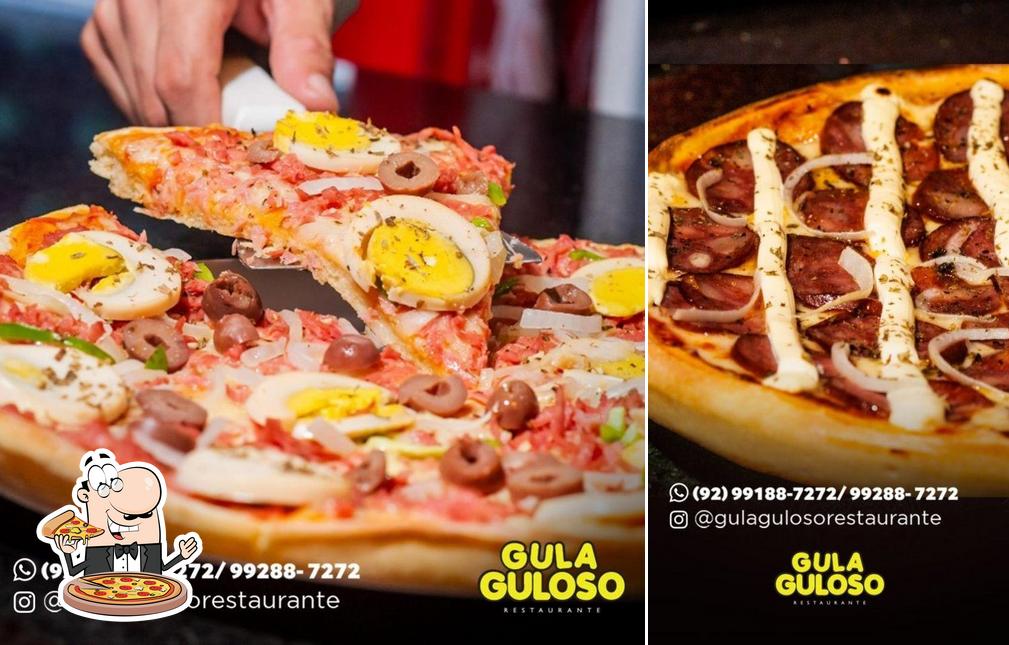 Peça pizza no Gula Guloso