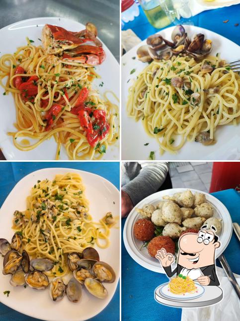 Spaghetti alla carbonara al Pescheria Flegrea