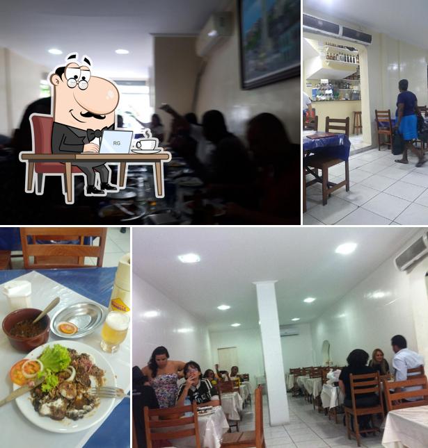 O interior do Churrasqueto