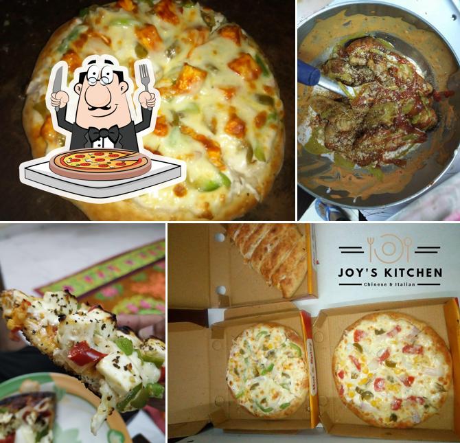 Get pizza at Best Restaurant in Delhi Joy's Kitchen