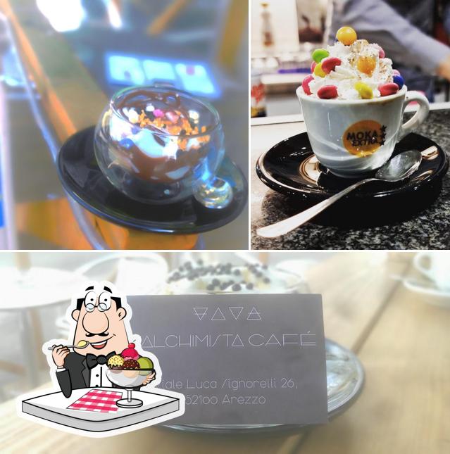 L' Alchimista Café sert une variété de desserts