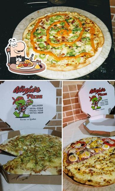 Peça pizza no Ninja's pizza