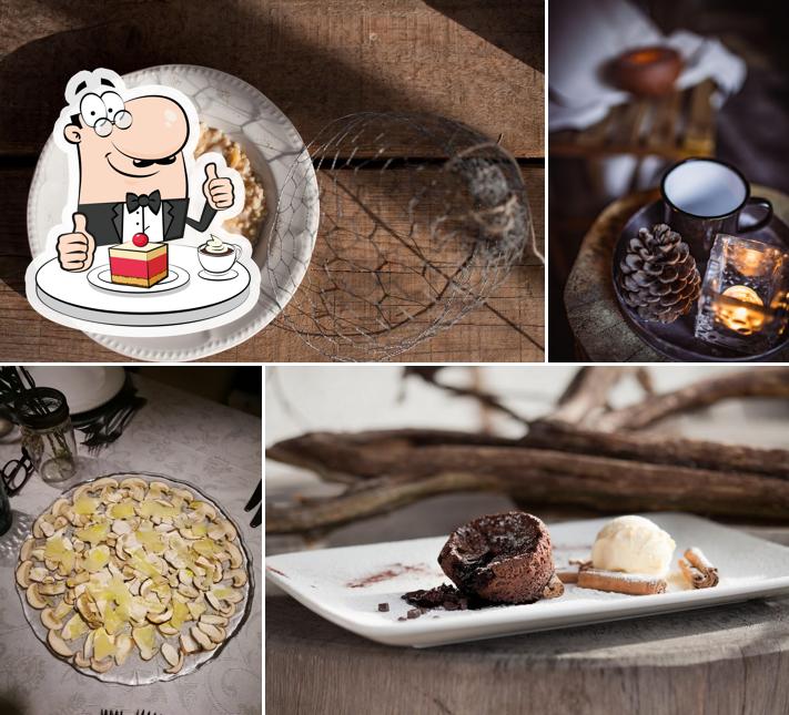 Chalet Svizzero Hotel & Restaurant offre une sélection de desserts