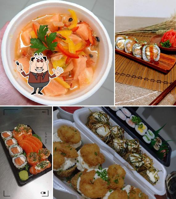 Comida em Okaeri Sushi
