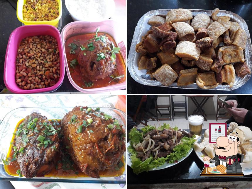 Refeições de carne são oferecidos no Juca Bar