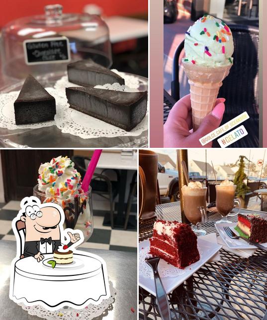 DOLCE CAFE provides a selection of desserts