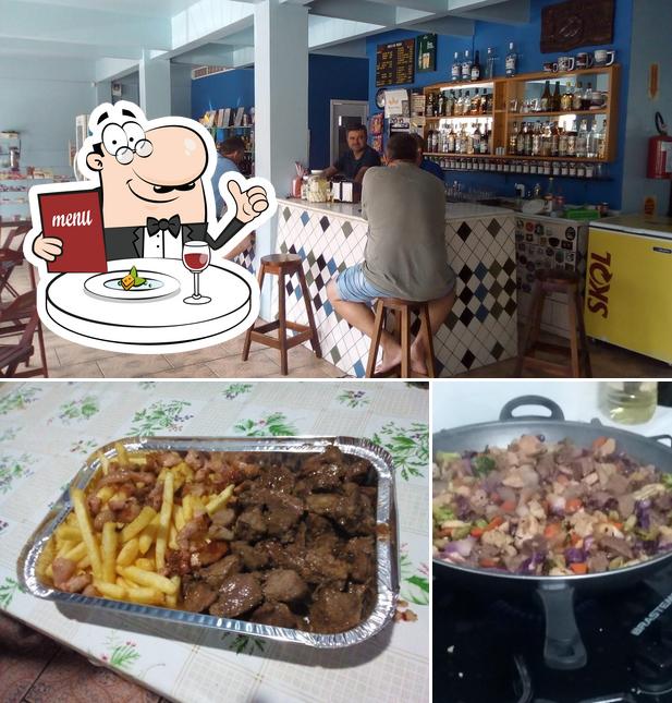 Esta é a foto ilustrando comida e interior no Italiano Lanches (Bar do Zé)