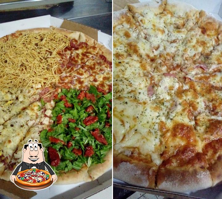 Consiga pizza no Pizzaria Brasiliana