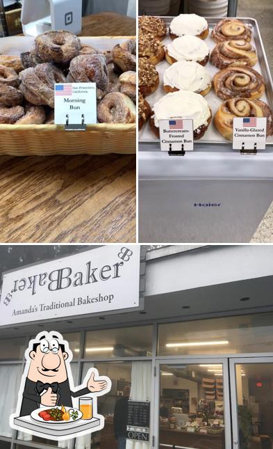 Это снимок, где изображены еда и внешнее оформление в BakerBaker