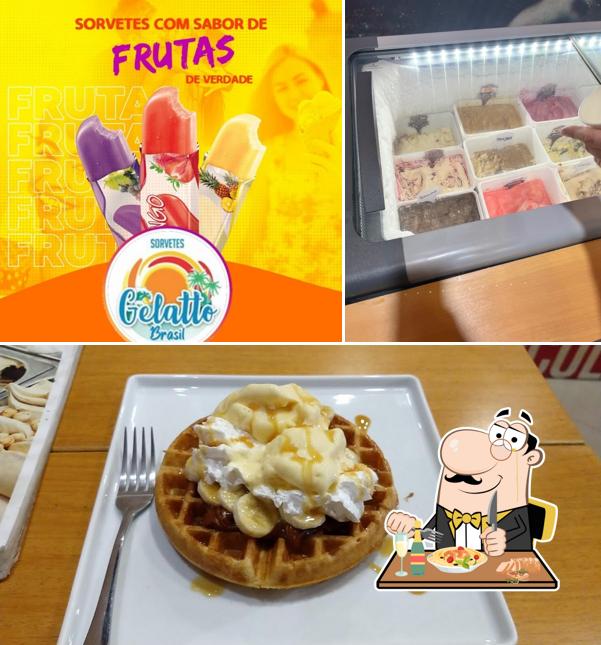 O Gelatte Sorvetes se destaca pelo comida e interior