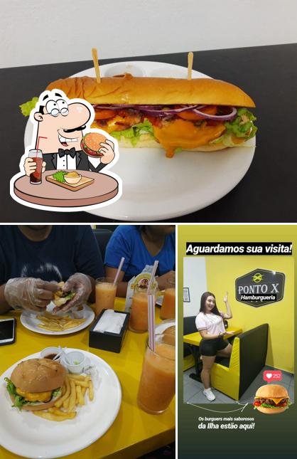 Peça um hambúrguer no Ponto X Hamburgueria