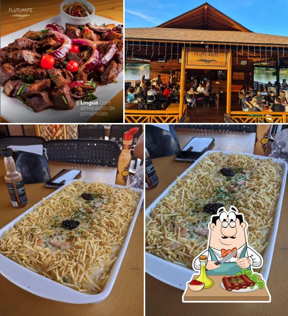 Escolha refeições de carne no Flutuante Restaurante Floriano PI. Comida Regional