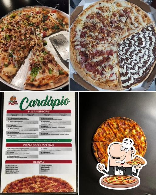 Peça diferentes tipos de pizza
