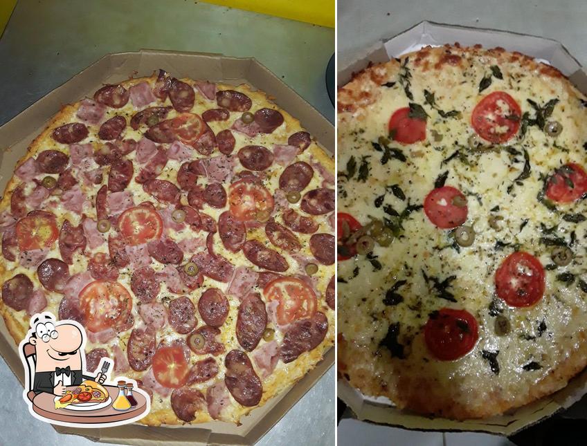 Escolha pizza no Nossa Pizza