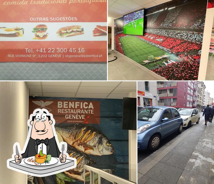 L’image de la nourriture et extérieur concernant Casa Benfica Genève