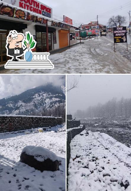 The exterior of South Spice Kitchen & Himshakti hotel