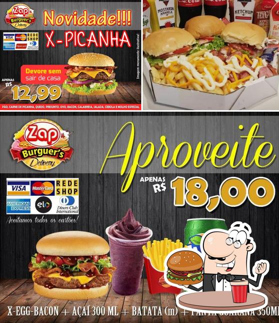 Delicie-se com um hambúrguer no Zap Burguer's