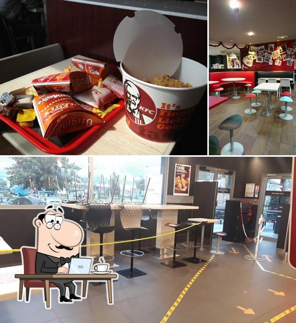 The interior of KFC Villabé