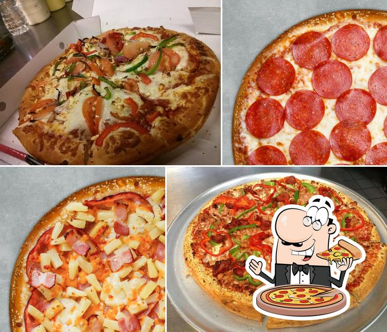 A Megabite Pizza, vous pouvez essayer des pizzas