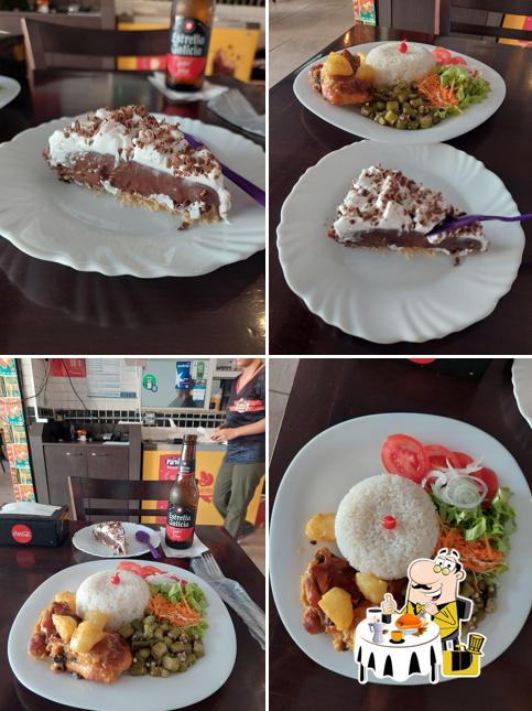Platos en Jardim gastronômico bistrô