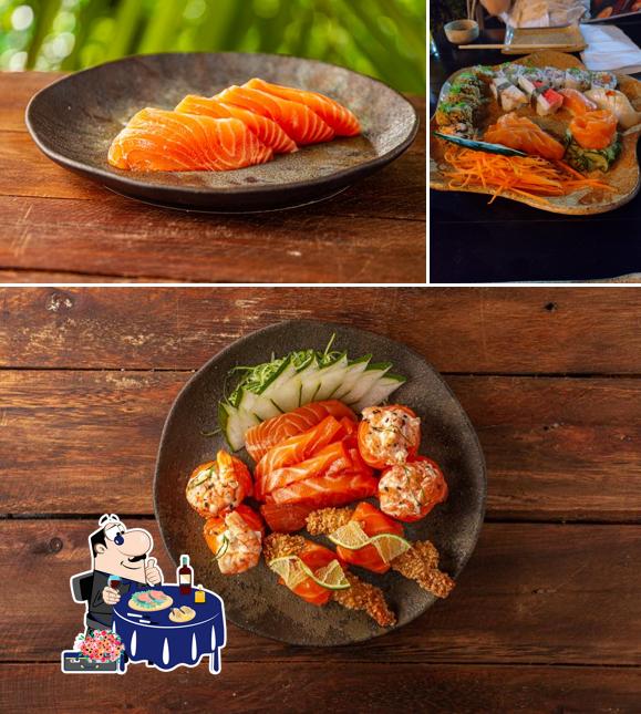 Sashimi em Sushi Praia Porto
