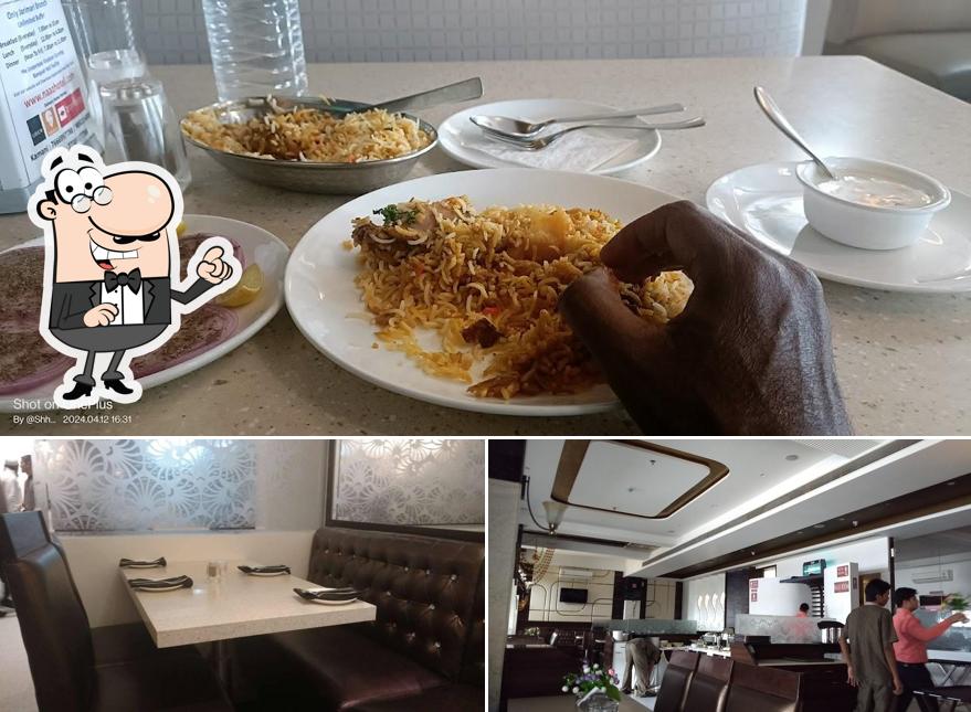 The interior of Naaz Restaurant
