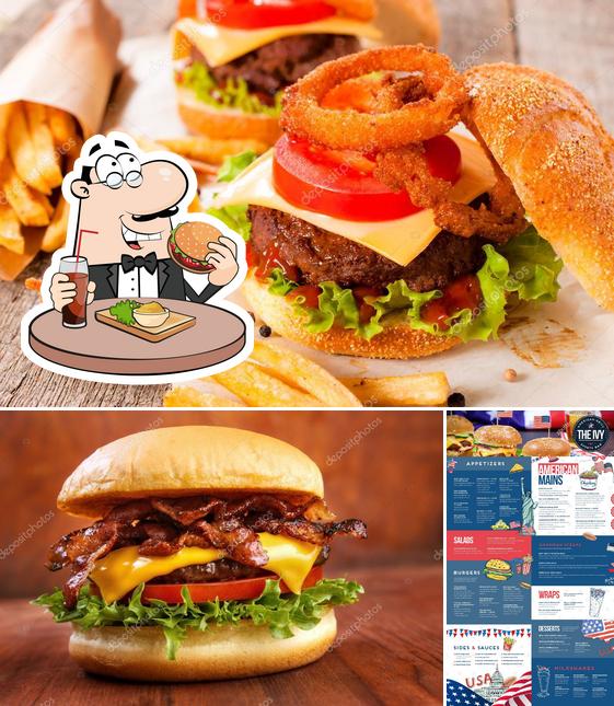 Les hamburgers de Ivy Sports Bar & American Grill will conviendront différents goûts