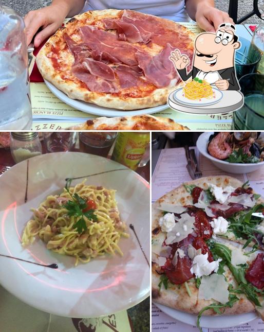 Spaghetti à la carbonara à Pizza Vesuvio Menton
