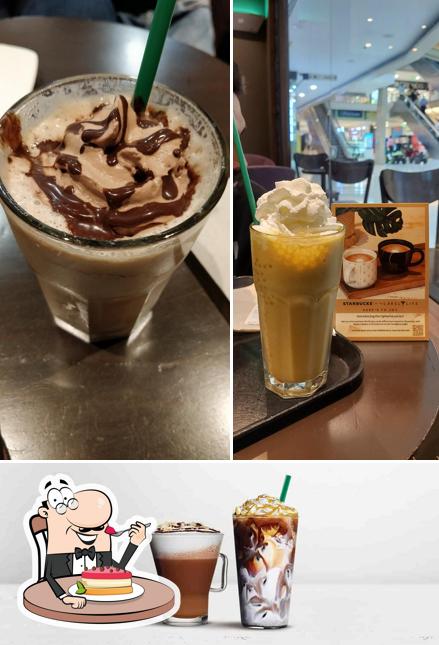 Starbucks provides a range of sweet dishes