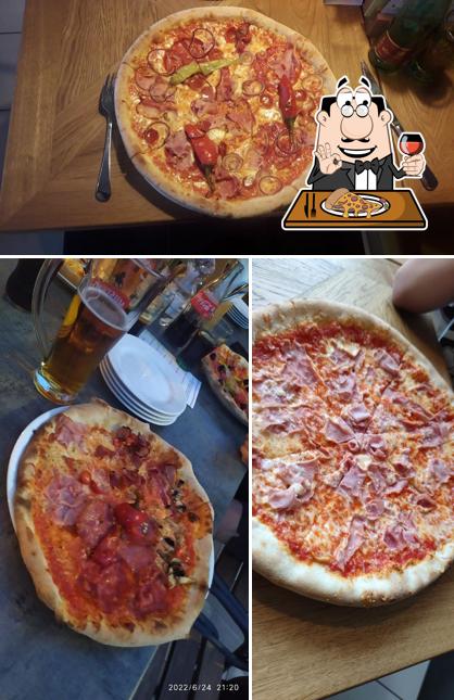 Get pizza at Pasta & Fidli Restaurant