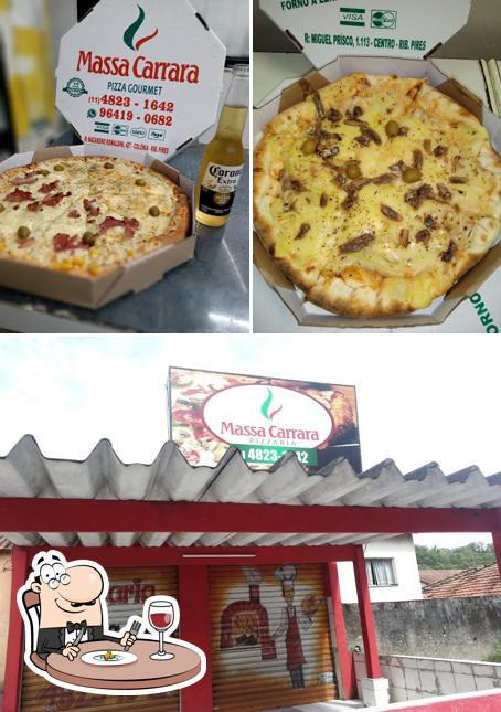 Las fotografías de comida y exterior en Pizzaria Massa Carrara