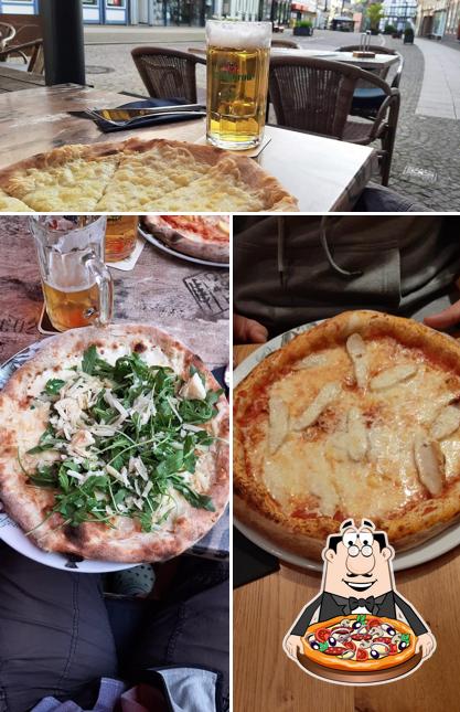 A Da Massimo, vous pouvez prendre des pizzas