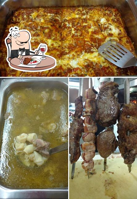 Experimente pratos de carne no Churrascaria Sabor Dourado