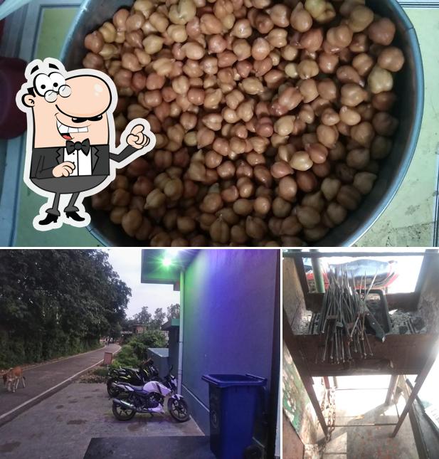 The image of Ever Green Fastfood’s exterior and food