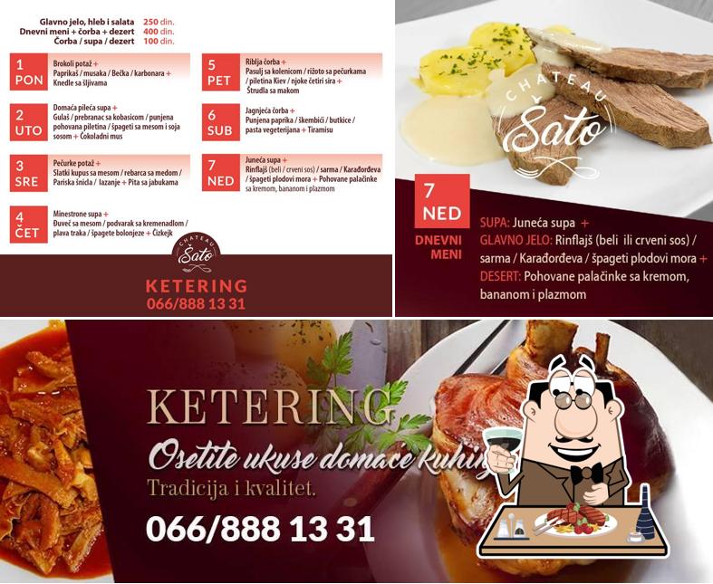 Попробуйте мясные блюда в "Ketering Šato"