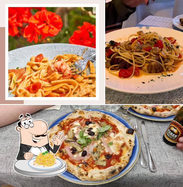 Spaghetti alla carbonara al Ristorante Il Geranio Capri