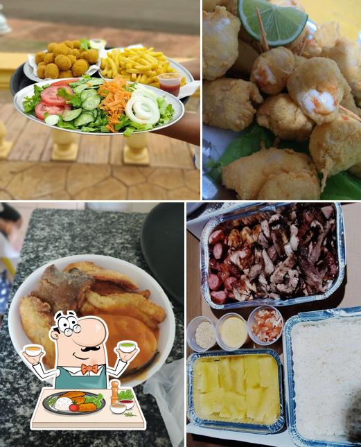 Comida em Restaurante Da Praia