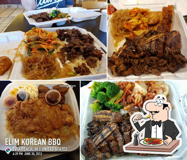 Food at Elim Korean Barbeque