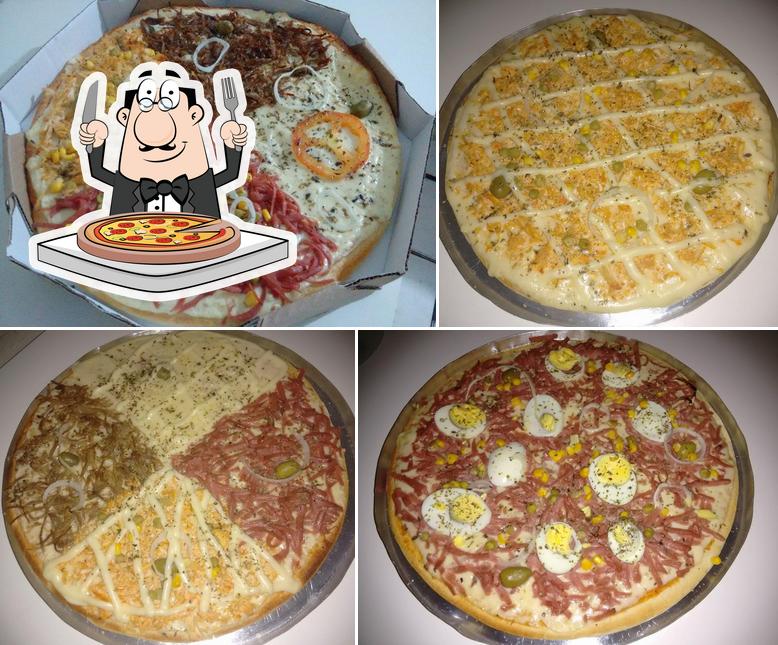 Peça diversos variedades de pizza