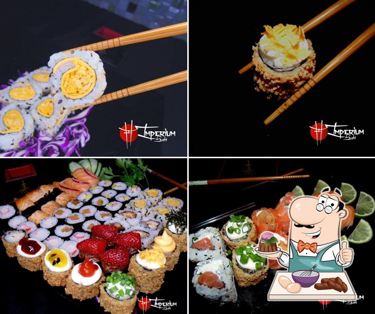 Imperium Sushi Delivery oferece uma escolha de pratos doces