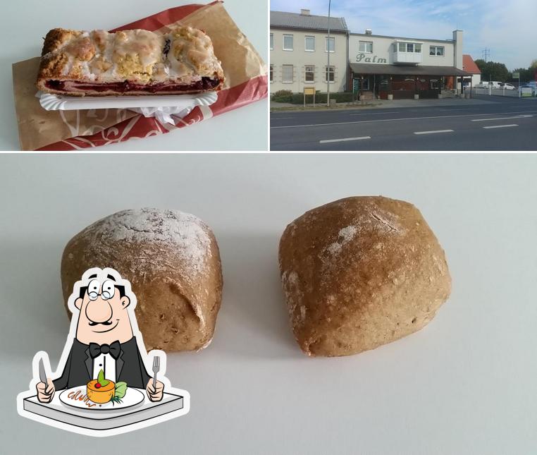 Observa las imágenes que hay de comida y exterior en Bäckerei Wolter