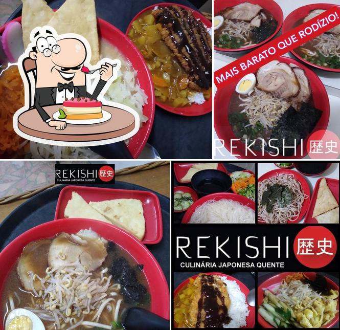 Rekishi Culinária Japonesa Quente oferece uma variedade de sobremesas
