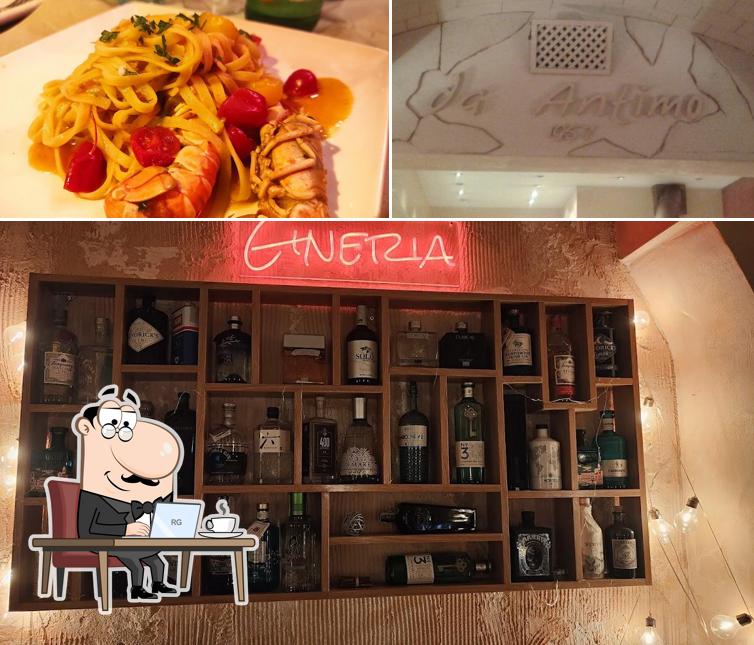 Guarda la immagine che mostra la interni e cibo di Da Antimo
