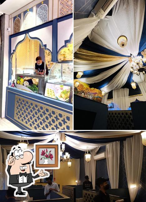 The interior of Diwaniya Turkish and Arabic Cuisine
