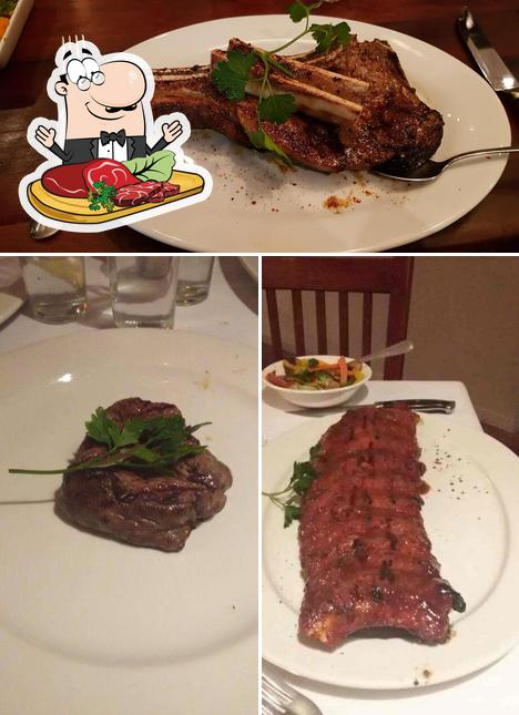 Order meat dishes at The Local Grill