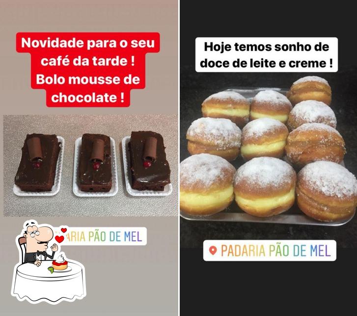 Padaria Pão de Mel provê uma variedade de sobremesas