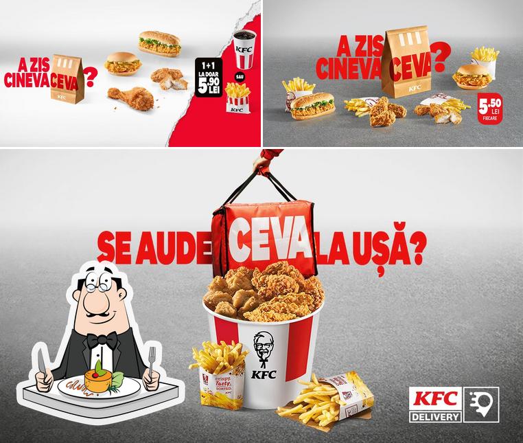 Еда в "KFC Unirea"